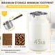thumbnail image 3 of Contenedor hermético de alimentos para mascotas Aloxina 45 lb (20 kg)/48 Qt de acero inoxidable 304, 3 of 7
