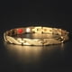 thumbnail image 1 of 1pc Colorful Snake Print Titanium Steel Magnetic Bracelet with Magnetic Dot Decoration - Fashionable and Functional Hand Chain, 1 of 5