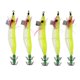 thumbnail image 1 of 5pcs Luminous Squid Jigs Se?uelos De Pesca De Agua Salada Pulpo Squid Hooks Amarillo, 1 of 5