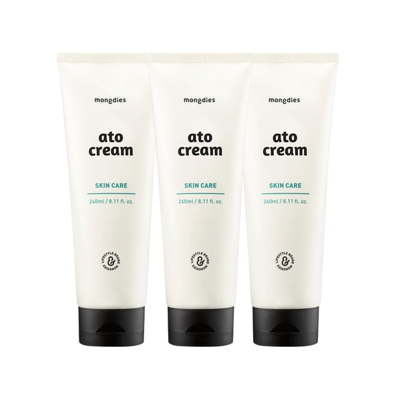 Crema Hidratante para Bebés Mongdies Ato 240 ml - Pack de 3