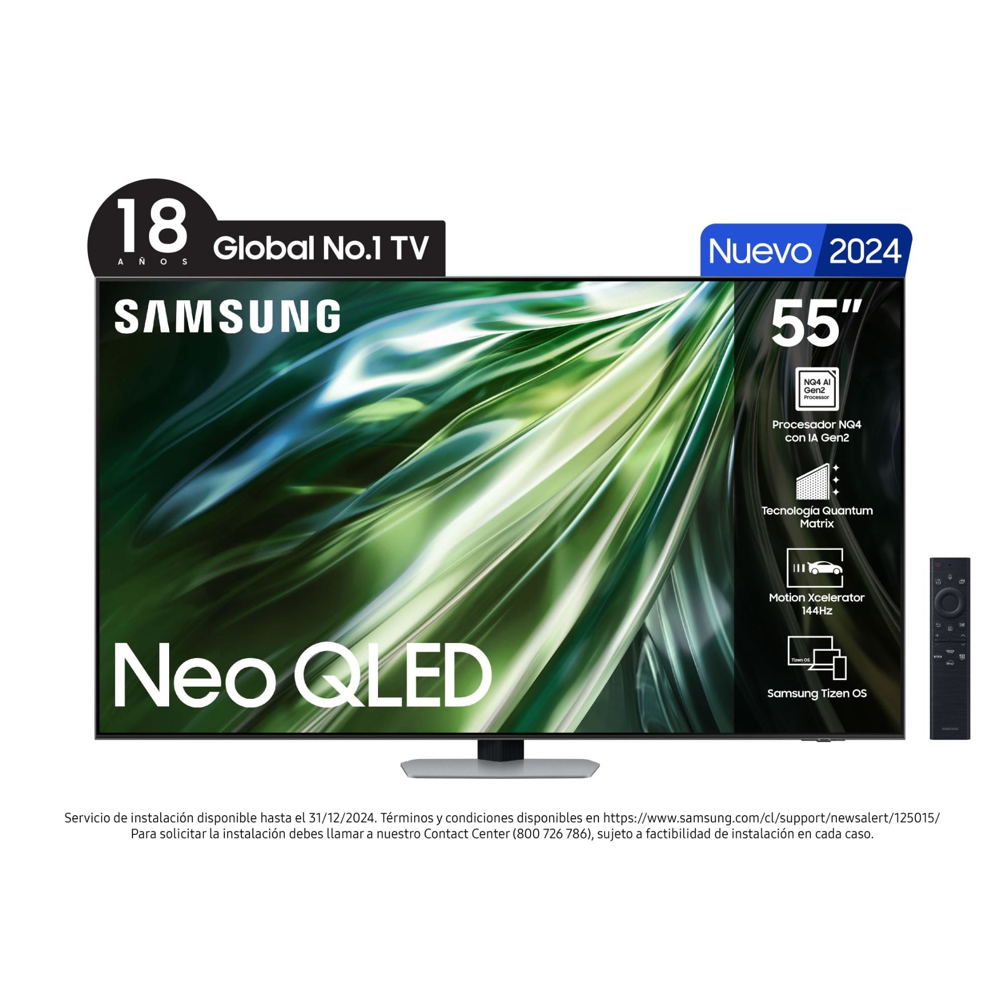 Televisor 55"" Neo Qled 4K Uhd Qn55Qn90Dagxzs Smart Tv Samsung