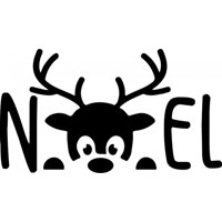 Rienda Libre Graphics - Decomural Noel Christmas Reindeer Ws-50035