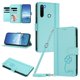 thumbnail image 1 of Funda Cartera Trébol para Xiaomi Redmi Note 8 4G con Ranuras Tarjetas y Carga Inalámbrica Verde menta, 1 of 6