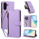 thumbnail image 2 of Funda con Billetera para [Samsung Galaxy S26 Plus] con Bolsillo Zipper y Tarjetero Morado claro, 2 of 6