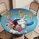 thumbnail image 5 of Ren y Stimpy-theme Fitted Round Tablecloths Elastic Edged Table Covers Waterproof Table Cloth for Kitchen Holiday Party Tables Decor 150cm, 5 of 6