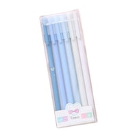 Magideal - 6 Bolígrafos De Tinta De , Bolígrafos De Escritura Suave, Bolígrafo Negro, Material De Papelería De Oficina Escolar, Regalo Para Niños , Azul
