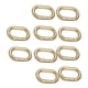 thumbnail image 3 of 10x Anillos Ovalados Con Resorte Mosquetón Resorte Llavero Hebilla Empuje Gancho Dorado, 3 of 5