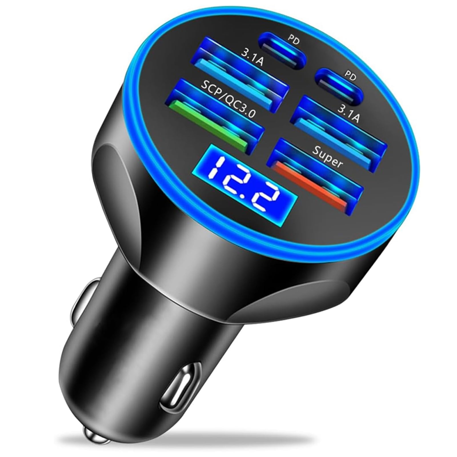 Adaptador De Cargador De Teléfono Para Coche Uyuxio Super Fast Charge 250 W
