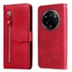 thumbnail image 1 of Funda con Cremallera para Realme 14 Pro Plus, Carcasa Cartera de Cuero PU con Soporte y Tarjetero, 1 of 5
