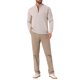thumbnail image 2 of INSPIRE CHIC Suéter de Cuello Simulado para Hombre Color Sólido con Cremallera Cuarto Polo de Punto L Beige, 2 of 6