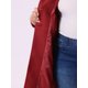 thumbnail image 5 of Abrigo de mujer talla grande Agnes Orinda con cuello vuelto, abotonado, cálido, largo con bolsillo 3X rojo, 5 of 6