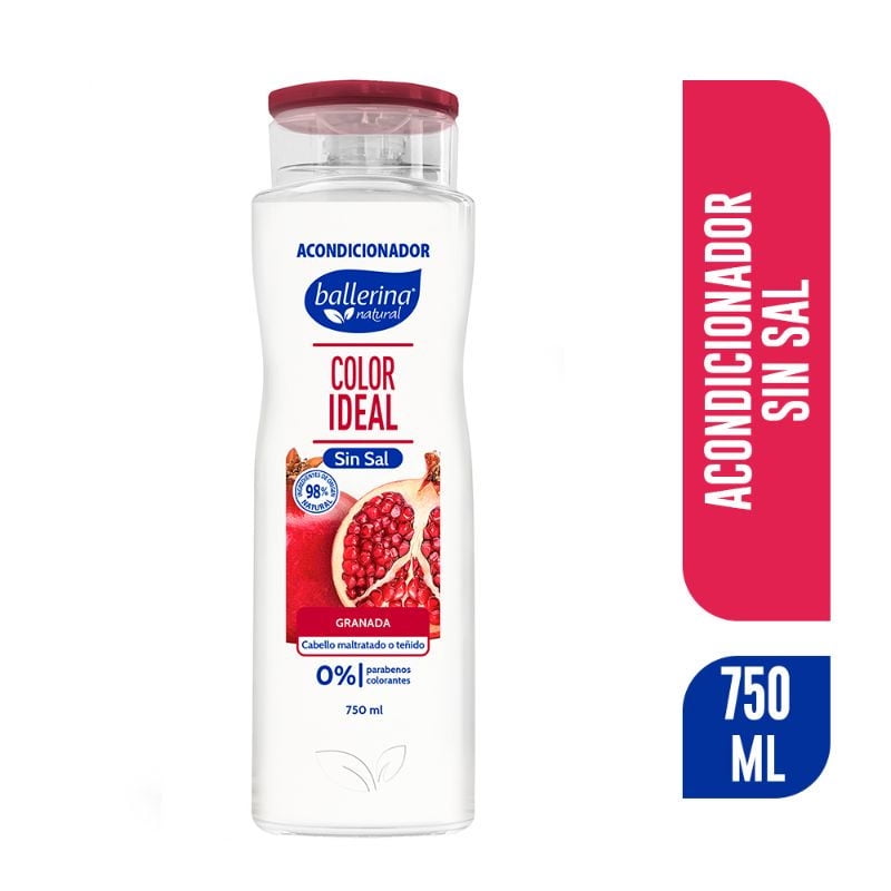 Acondicionador Sin Sal Granada 750 g Ballerina