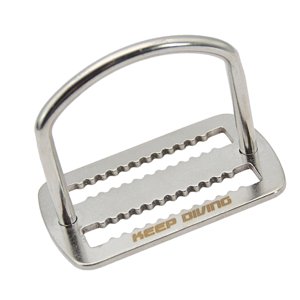 Ioensy - Buceo Peso Cinturón Slide Keeper 5 Cm Correa Correa Planeador Ajustable