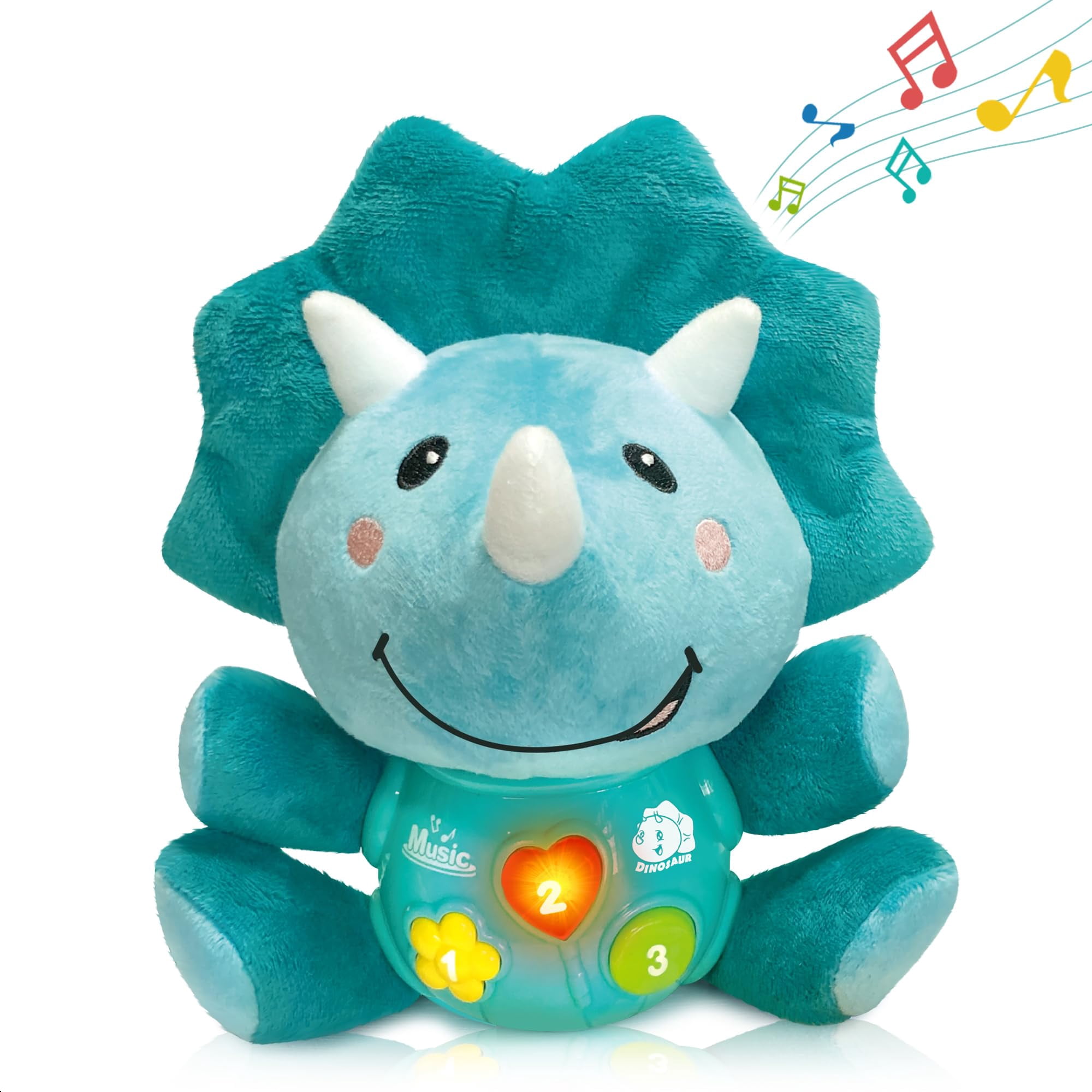 Iplay, Ilearn - Juguete Musical De Dinosaurio De Peluche Iplay Ilearn Para Niños De 0 A 3 Años