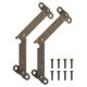 thumbnail image 1 of 2 piezas de bisagras de soporte de tapa plegable de 2.6", bisagra de elevación con tornillos, bronce, 1 of 7