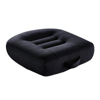 Magideal - Cojín Para Asiento Elevador De Coche, Cojín Para Asiento De Coche, Cojín De Malla Transpirable, Cojín Para Trasero, Mejora La Comodidad De Conducción Negro Medio