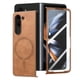 thumbnail image 1 of Magnetic Slim Case for Samsung Galaxy Z Fold 6 with Camera Guard & Anti-Scratch Back Brown, 1 of 6