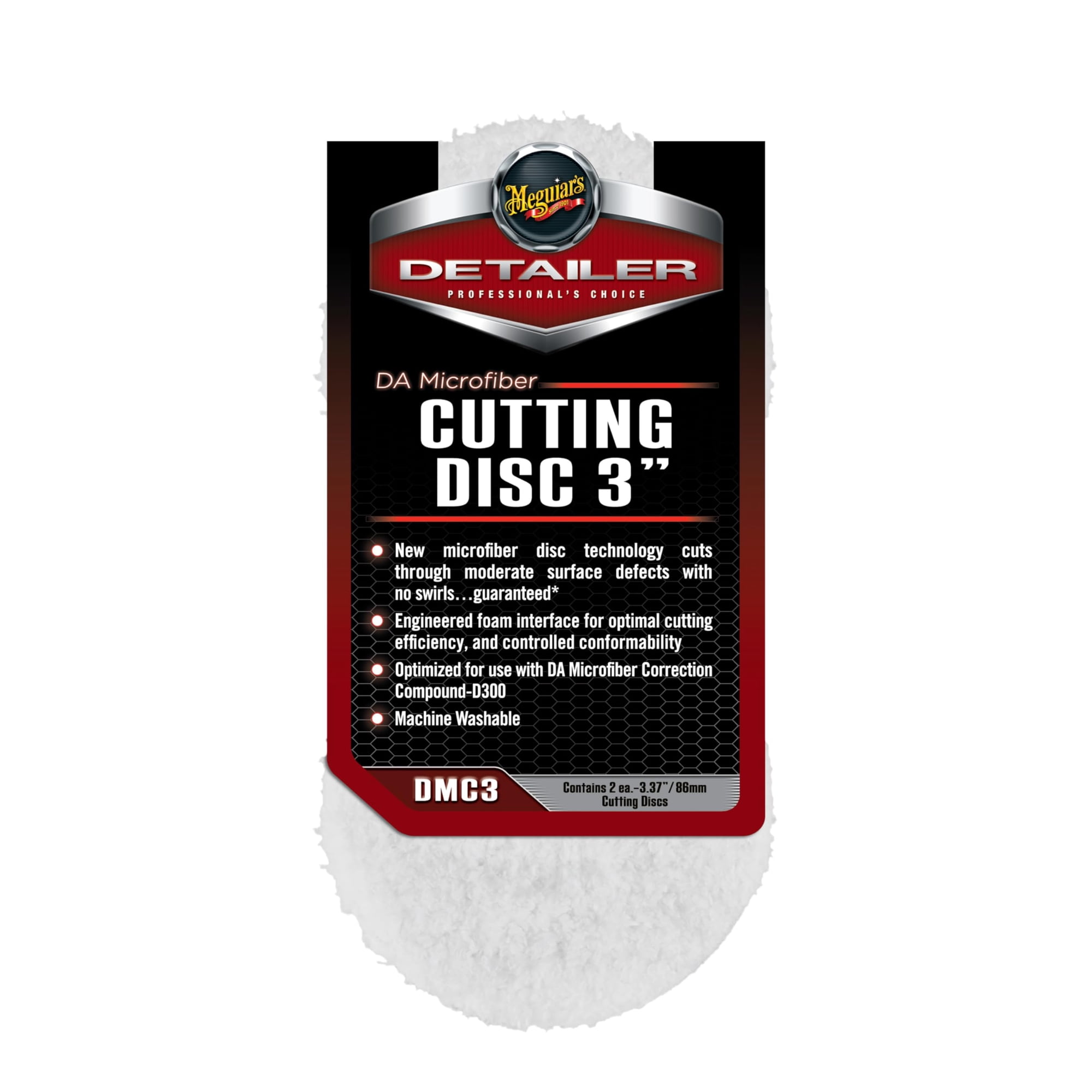 Disco De Corte Meguiar's Dmc3 3" Microfibra Paquete De 2