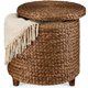 thumbnail image 1 of Puf Best Choice Products redondo de 45 cm con almacenamiento, acabado castaño, 1 of 8