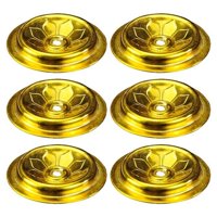 Magideal - 12 Uds. De Mechas Flotantes Para Lámpara De Aceite, Soporte De Disco, Accesorios Para Hacer Velas, Portavelas De Aluminio, Mechas De Aceite, Soportes , L L