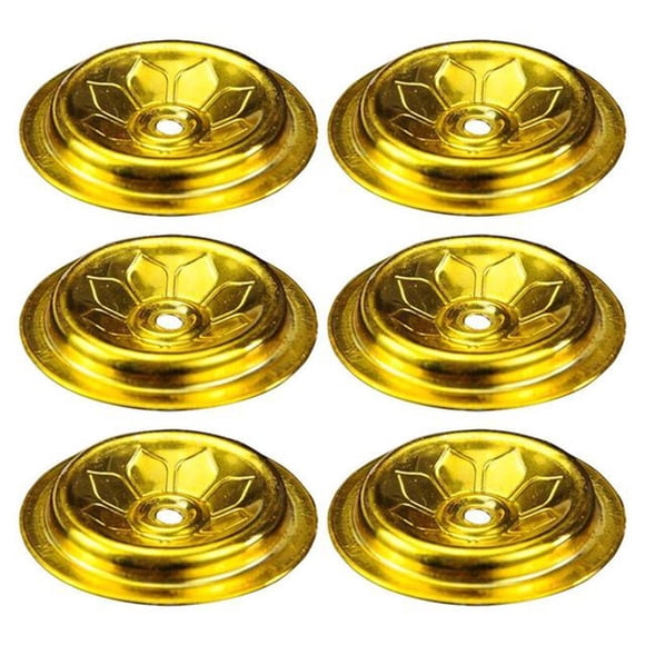 Lámpara De Aceite De 6 Piezas De Aceite Floting Wicks Soporte De Aluminio Candeler Bitter Wicks Racks