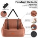 thumbnail image 2 of Asiento para coche para perros Wooaidagg grande 25 kg espuma viscoelástica marrón, 2 of 6