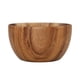 thumbnail image 3 of Ensaladera De Madera Natural Redonda De Primera Calidad Utensilios Cuencos Para Servir Frutas 8x6cm, 3 of 5