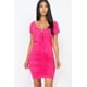 thumbnail image 1 of Minivestido Fruncido con Cordones en la Parte Delantera, 1 of 5