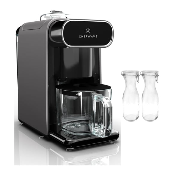 Máquina para Leche de Soya ChefWave Milkmade Plata y Negro - Set Completo