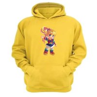 Genérico - Polerón Canguro Rainbown Brite Amarillo Talla M Unisex