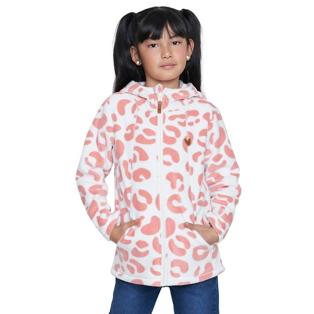 Poleron Niña Kids Polar Coral Corona