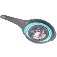 Qlux - Colador De Plastico Con Mango Redondo Celeste