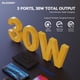 thumbnail image 3 of Salidas USB ELEGRP, 30 W, 6 amperios, USB C, 3 puertos, toma de pared, paquete de 10, 3 of 7