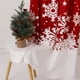 thumbnail image 4 of Juego de 2 paneles de cortinas navideñas CAROMIO de terciopelo rojo, 130 x 160 cm, 4 of 9