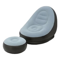 Tecnofonia - Sofá Tumbona Silla Inflable Reposa Pies Puff X L