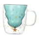 thumbnail image 3 of Tazas de Navidad Taza de café linda Gafas Regalos románticos Cristalería Café Té Taza de vidrio doble de Navidad para la pared de vacaciones, 3 of 5