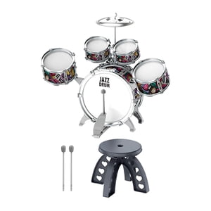 Bothyi - Juego De Batería De Jazz Para Niños Que Incluye Tom, Platillo, Baqueta Y Taburete Para Niños Y Niñas