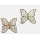 thumbnail image 1 of Set De 2 Espejos Decorativos De Pared En Forma De Mariposa Dorados, 1 of 2
