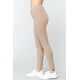 thumbnail image 4 of Pantalones de Punto de Tiro Medio Color Caqui Intenso M, 4 of 5