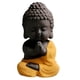 thumbnail image 3 of Pequeño Buda Tathagata Estatuilla De Cerámica Adorno Adorable Mascota De Té Para El Hogar Amarillo, 3 of 5