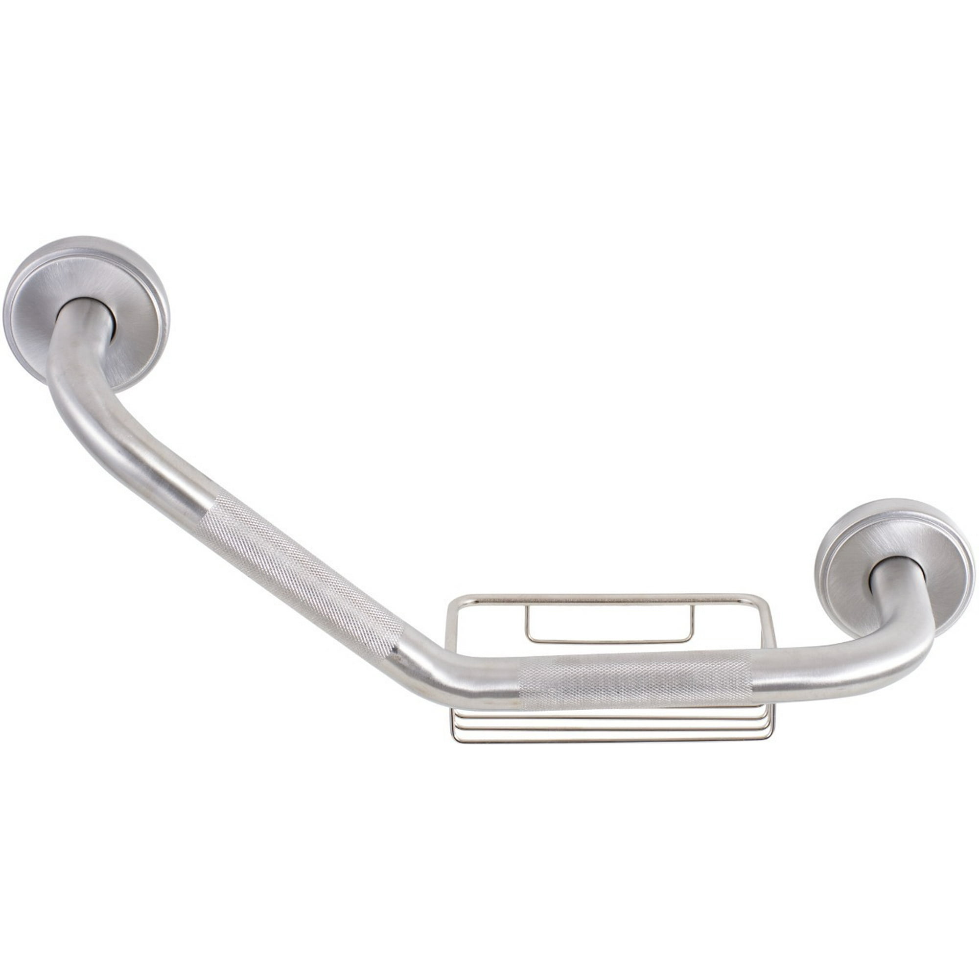 Metalhsa - Barra De Seguridad Inoxidable Con Tapa Y Jabonera De 40 Cm