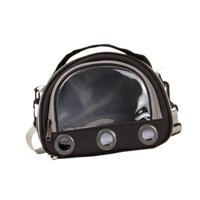 Magideal - Bolsa De Transporte De Viaje Para Hámster, Jaula Portadora De Chinchilla, Estuche De Transporte Para Animales Pequeños De Chinchilla, Bolso De Hombro Negro