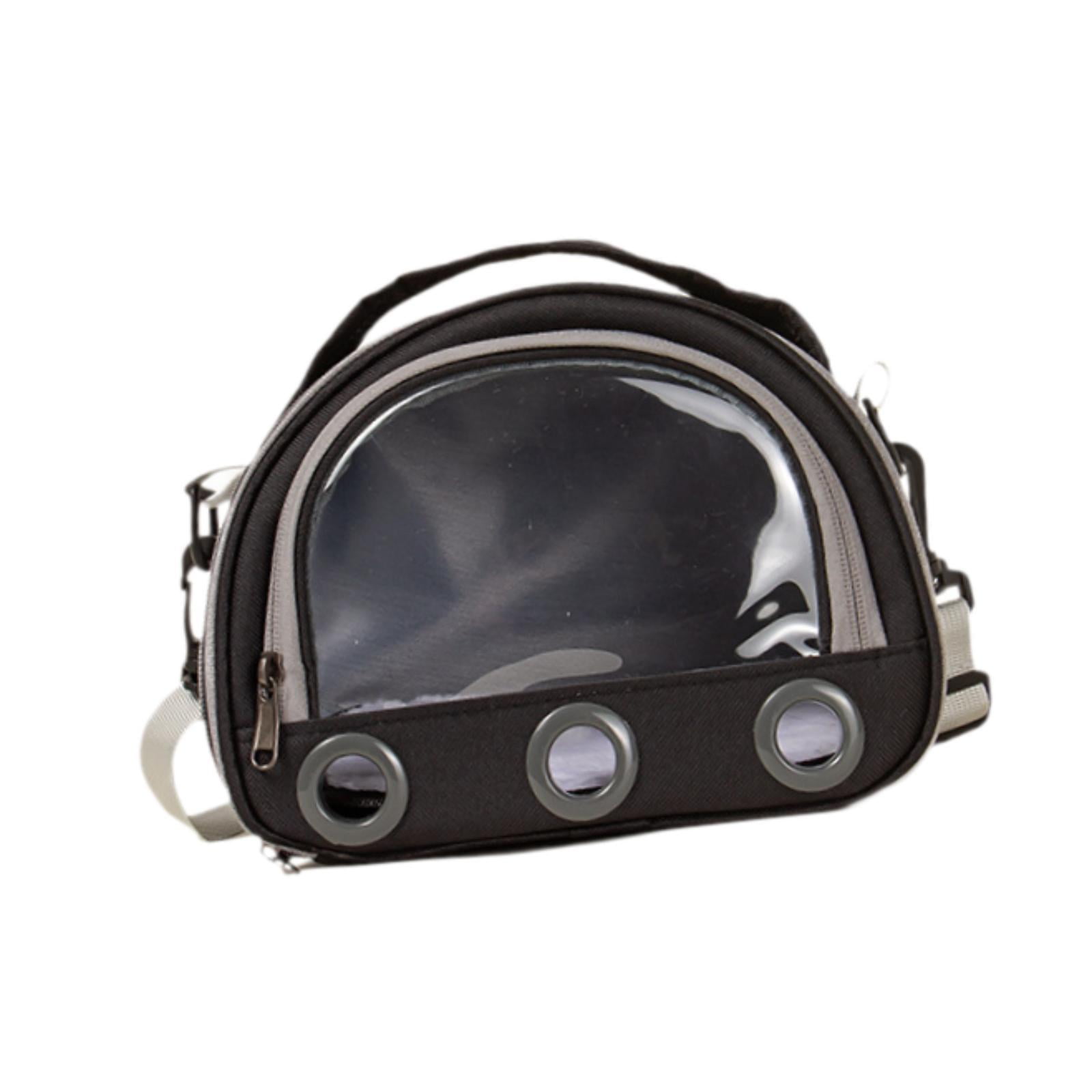 Magideal - Bolsa De Transporte De Viaje Para Hámster, Jaula Portadora De Chinchilla, Estuche De Transporte Para Animales Pequeños De Chinchilla, Bolso De Hombro Negro