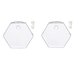 thumbnail image 1 of 2xWall Hanging Planter Glass Florero Hidropónico Plant Pot Terrarium Hexagon13cm, 1 of 7
