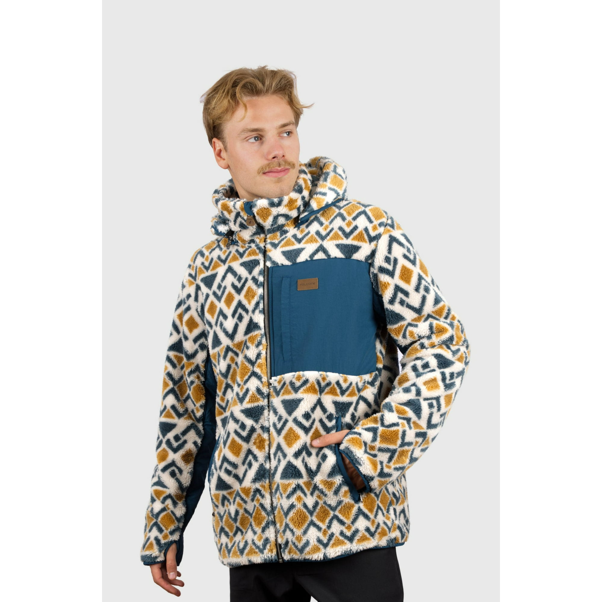 Chaqueta Shaggy Waves Print Hombre Falcone