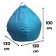 thumbnail image 4 of Pouf Pera Turquesa Omega 100x120x120, 4 of 5
