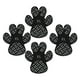 thumbnail image 3 of 4 Piezas Almohadillas Para Patas De Perro Calzado Para Mascotas Botines Calcetines Pegatinas Para Pies Antideslizantes Para Perros XL Negro, 3 of 3