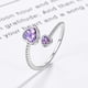 thumbnail image 5 of Anillo de plata de ley 925 con piedra natal de junio de Step Forward, 5 of 6
