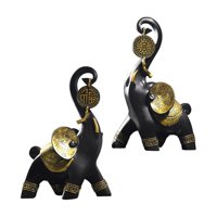 Bothyi - Estatuas De Elefante De Estilo Nórdico Escultura Artesanal De Resina Para Regalos De Decoración De Dormitorio