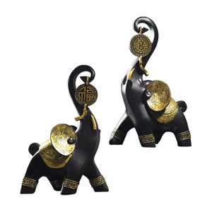 Bothyi - Estatuas De Elefante De Estilo Nórdico Escultura Artesanal De Resina Para Regalos De Decoración De Dormitorio